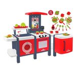 Jucarii, Copii si Bebe - Jucarii si jocuri - Jucarii de rol - Bucatarii copii - Bucatarie pentru copii Mochtoys, cu 28 piese, rosu - Infinity.ro