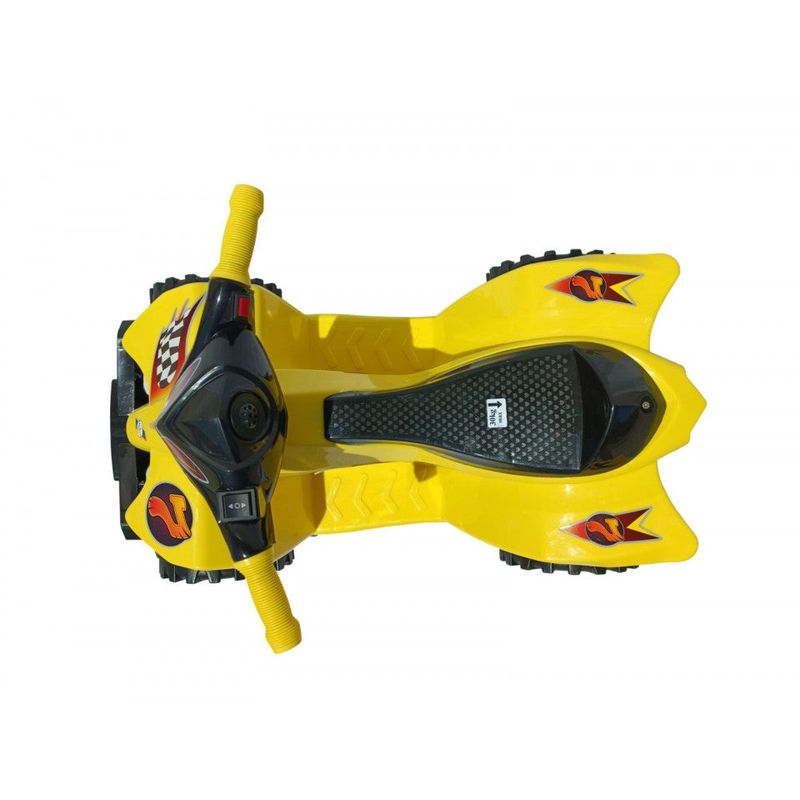 Jucarii, Copii si Bebe - Jucarii si jocuri - Jucarii de exterior - Masinute si vehicule pentru copii - Quad ATV electric pentru copii 3 ani+, Ride On, 35W putere, galben cu negru - Infinity.ro