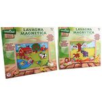 Jucarii, Copii si Bebe - Jucarii si jocuri - Jucarii & jocuri educative - Jocuri si jucarii educative - Tabla magnetica din lemn cu animale de la Globo Legnoland pentru copii de la 1 an+ - Infinity.ro