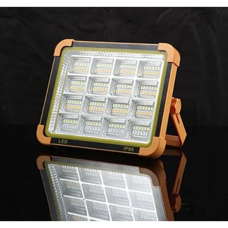 Casa si Gradina - Corpuri si surse de iluminat - Iluminat comercial si industrial - Proiectoare si lampi de lucru - Proiector led cu panou solar 100 W 16 CASETE D9 - Infinity.ro