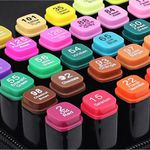 Carti si Birotica - Birotica - Instrumente de scris - Markere si carioci - Set 120 markere artisice ProTONE cu capat dublu, Carioci profesionale, Geanta de depozitare - Infinity.ro