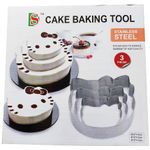 Casa si Gradina - Bucatarie si vesela - Vase pentru gatit - Tavi copt - Set de 3 piese pentru copt blaturi de tort in forma de Hello Kitty - Infinity.ro