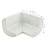 Casa si Gradina - Mobilier - Mobilier copii - Sisteme de siguranta - Protectii de Colt din Spuma pentru Mobila - Set de 4 Bucati, Alb - Infinity.ro