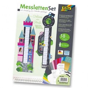 Set de creatie de masurare inaltime – Castel si strada, Folia pentru copii de pste 3 ani