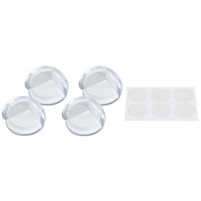 Casa si Gradina - Mobilier - Mobilier copii - Sisteme de siguranta - Protectii de Colt din Silicon Transparent pentru Mobila, set 4 bucati - Infinity.ro