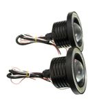 Auto si Moto - Piese auto si accesorii - Caroserie - Faruri, stopuri si proiectoare - Set 2 proiectoare LED cu lupa si Angel Eyes, diametru 64mm, 6500K, 3200LM - Infinity.ro
