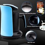 Casa si Gradina - Bucatarie si vesela - Cani si pahare - Cani si cesti - Cana Electrica pentru Cafea sau Ceai, 600W, 300ml, Negru cu Violet sau Bleu - Bleu - Infinity.ro