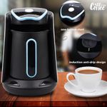 Casa si Gradina - Bucatarie si vesela - Cani si pahare - Cani si cesti - Cana Electrica pentru Cafea sau Ceai, 600W, 300ml, Negru cu Violet sau Bleu - Bleu - Infinity.ro