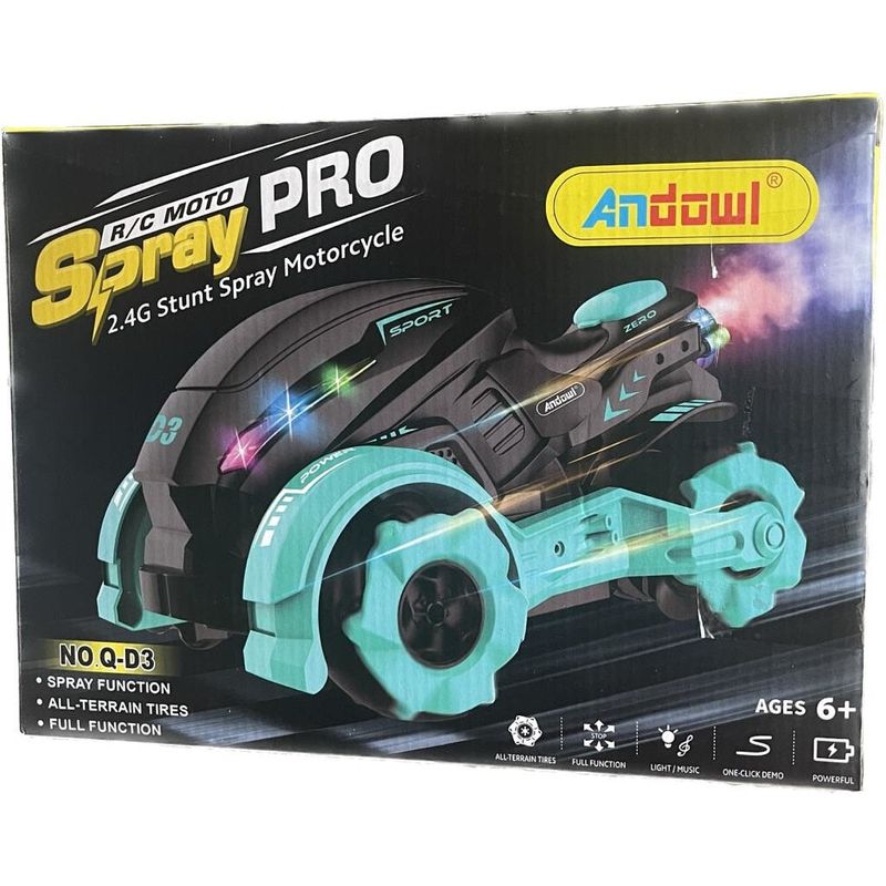 Jucarii, Copii si Bebe - Jucarii si jocuri - Vehicule si jucarii cu telecomanda - Masinute - Motocicleta cu telecomanda 2.4GHz fara fir, cu functie pulverizare apa, pentru cascadorii - Infinity.ro