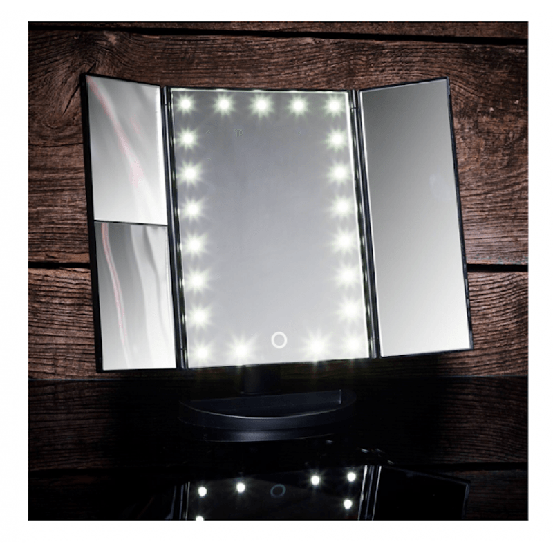 Ingrijire personala si Cosmetice - Machiaj - Oglinzi cosmetice - Oglinda Cosmetica LED Extensibila cu Buton Tactil - Infinity.ro