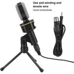 TV, Audio-Video si Foto - Audio profesionale - Microfoane profesionale - Microfon cu condensator de inregistrare, cu trepied, Negru, Negru - Infinity.ro