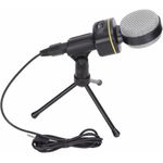 TV, Audio-Video si Foto - Audio profesionale - Microfoane profesionale - Microfon cu condensator de inregistrare, cu trepied, Negru, Negru - Infinity.ro