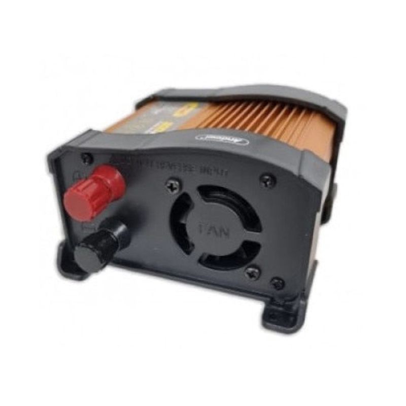 Auto si Moto - Reparatii si depanare - Invertoare auto - Invertor 12V, 300W, cu Unda Sinusoidalal si Priza 220V, Auriu - Infinity.ro