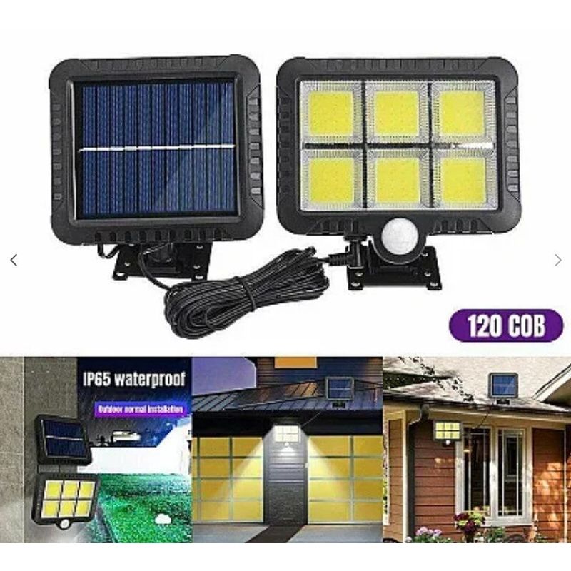 Casa si Gradina - Corpuri si surse de iluminat - Iluminat comercial si industrial - Proiectoare si lampi de lucru - Proiector SOLAR 10W 6 CASETTE COB SL-F120 Senzor de lumina si miscare - Infinity.ro
