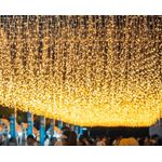 Casa si Gradina - Corpuri si surse de iluminat - Iluminat exterior - Instalatii luminoase exterior - Instalatie Luminoasa cu Franjuri, 240 LED-uri, IP44, 6x1m, Lumina Alba Calda/Rece - Alb Rece - Infinity.ro