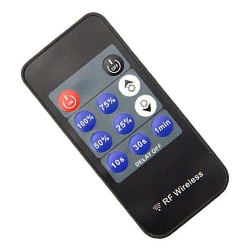 Casa si Gradina - Electrice - Distributie electrica si comanda - Intrerupatoare - Comutator wireless pentru iluminare LED, Dimmer cu telecomanda, Negru - Infinity.ro