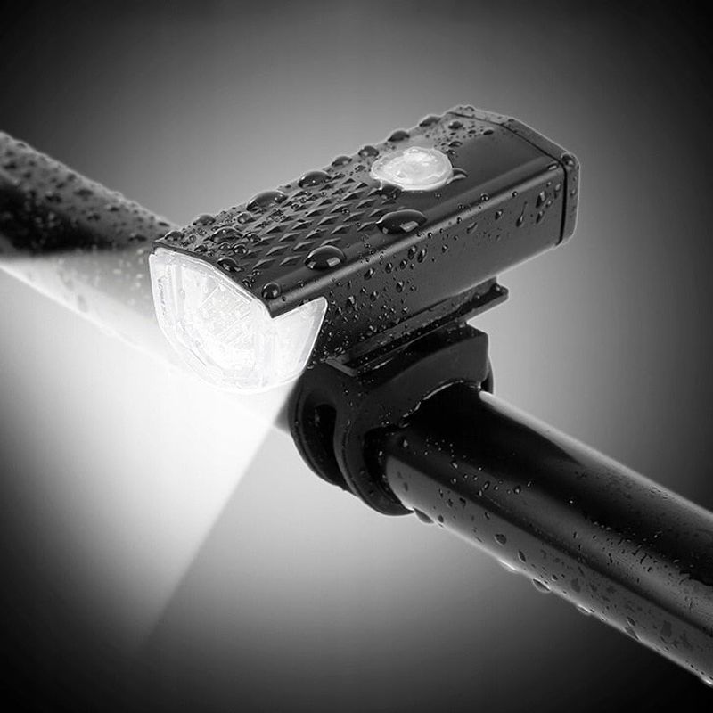 Sport si Outdoor - Ciclism - Accesorii pentru biciclete - Lumini biciclete - Set Lumini Bicicleta, Far si Stop LED, Acumulator Reincarcabil USB - Infinity.ro