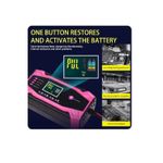 Auto si Moto - Reparatii si depanare - Redresoare - Redresor auto, 12V, 10A, 24V, 5A, cu control inteligent, ecran LCD, negru-roz - Infinity.ro