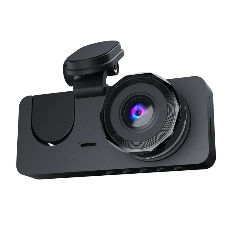 Auto si Moto - Electronice auto - Camere auto si DVR - Camera auto DVR tripla, Full-HD, Ecran IPS 2.35", 170°, WDR, Senzor Miscare, G-senzor, Negru - Infinity.ro