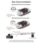 Auto si Moto - Electronice auto - Camere auto si DVR - Camera auto DVR tripla, Full-HD, Ecran IPS 2.35", 170°, WDR, Senzor Miscare, G-senzor, Negru - Infinity.ro