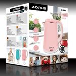 Electronice si Electrocasnice - Electrocasnice bucatarie - Preparare bauturi - Fierbatoare de apa - Fierbator electric cu putere de 2000W si capacitate de 2.3L, AO-78386, oprire automata, Pink - Infinity.ro