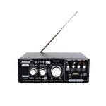 TV, Audio-Video si Foto - Audio profesionale - Amplificatoare profesionale - Amplificator Bass profesional tip statie T110, cu bluetooth, radio FM si telecomanda, negru - Infinity.ro