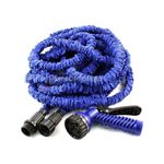 Casa si Gradina - Gradinarit si plante - Instalatii si accesorii pentru irigatii - Furtunuri de gradina si accesorii - Furtun extensibil de gradina, pana la 30m, cu pistol cu 7 tipuri de jet, cu conectori, albastru-verde, Albastru - Infinity.ro