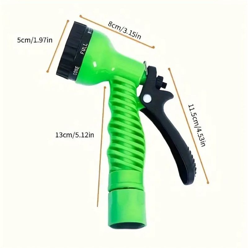 Casa si Gradina - Gradinarit si plante - Instalatii si accesorii pentru irigatii - Furtunuri de gradina si accesorii - Furtun extensibil de gradina, pana la 30m, cu pistol cu 7 tipuri de jet, cu conectori, albastru-verde, Albastru - Infinity.ro