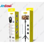 Laptop, Telefoane si Tablete - Telefoane mobile si accesorii - Accesorii Telefoane - Selfie stick-uri - Selfie stick si trepied 2 in 1, Bluetooth, compact si universal, negru - Infinity.ro