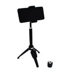 Laptop, Telefoane si Tablete - Telefoane mobile si accesorii - Accesorii Telefoane - Selfie stick-uri - Selfie stick si trepied 2 in 1, Bluetooth, compact si universal, negru - Infinity.ro