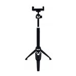 Laptop, Telefoane si Tablete - Telefoane mobile si accesorii - Accesorii Telefoane - Selfie stick-uri - Selfie stick si trepied 2 in 1, Bluetooth, compact si universal, negru - Infinity.ro