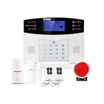 Casa si Gradina - Electrice - Smart Home - Alarme si accesorii - Sistem de alarma inteligent AQ5, cu ecran LCD, wireless, cu 2 senzori si 2 telecomenzi, alb - Infinity.ro