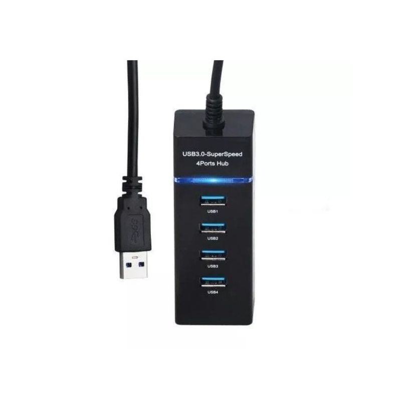 PC, gaming si accesorii - Retelistica - Hub-uri - Hub USB cu 4 proturi USB 3.0, ultra slim, incarcare sau transfer de date, 5Gbps, negru - Infinity.ro