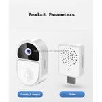 Casa si Gradina - Electrice - Accesorii electrice - Sonerii electrice - Sonerie cu video smart wireless, 2.4 Ghz, 5000 mAh, conectare la smartphone, Alb - Infinity.ro