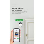 Casa si Gradina - Electrice - Accesorii electrice - Sonerii electrice - Sonerie cu video smart wireless, 2.4 Ghz, 5000 mAh, conectare la smartphone, Alb - Infinity.ro