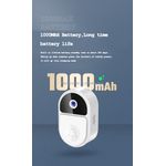 Casa si Gradina - Electrice - Accesorii electrice - Sonerii electrice - Sonerie cu video smart wireless, 2.4 Ghz, 5000 mAh, conectare la smartphone, Alb - Infinity.ro