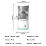 Electronice si Electrocasnice - Electrocasnice bucatarie - Preparare bauturi - Storcatoare de fructe - Mini storcator electric de fructe, putere 45W, portabil, reincarcabil USB - Infinity.ro