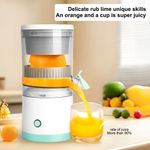 Electronice si Electrocasnice - Electrocasnice bucatarie - Preparare bauturi - Storcatoare de fructe - Mini storcator electric de fructe, putere 45W, portabil, reincarcabil USB - Infinity.ro