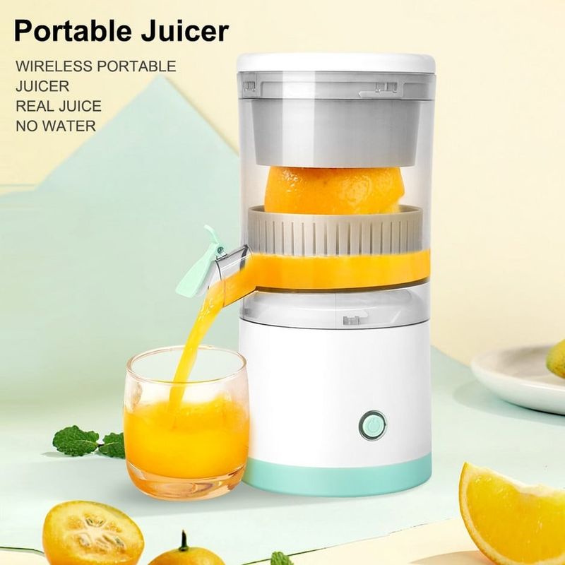 Electronice si Electrocasnice - Electrocasnice bucatarie - Preparare bauturi - Storcatoare de fructe - Mini storcator electric de fructe, putere 45W, portabil, reincarcabil USB - Infinity.ro