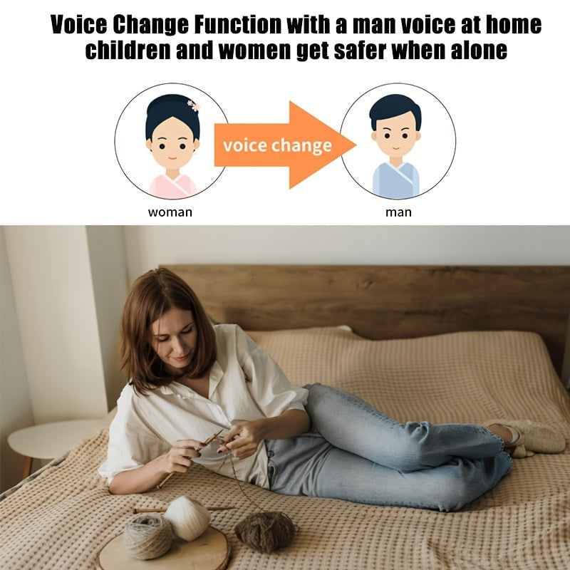 Casa si Gradina - Electrice - Accesorii electrice - Sonerii electrice - Sonerie inteligenta fara fir, distanta 30m, Wi-Fi 2.4G, cu camera, schimbare de voce, stocare imagini in cloud, alb - Infinity.ro