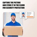 Casa si Gradina - Electrice - Accesorii electrice - Sonerii electrice - Sonerie inteligenta fara fir, distanta 30m, Wi-Fi 2.4G, cu camera, schimbare de voce, stocare imagini in cloud, alb - Infinity.ro