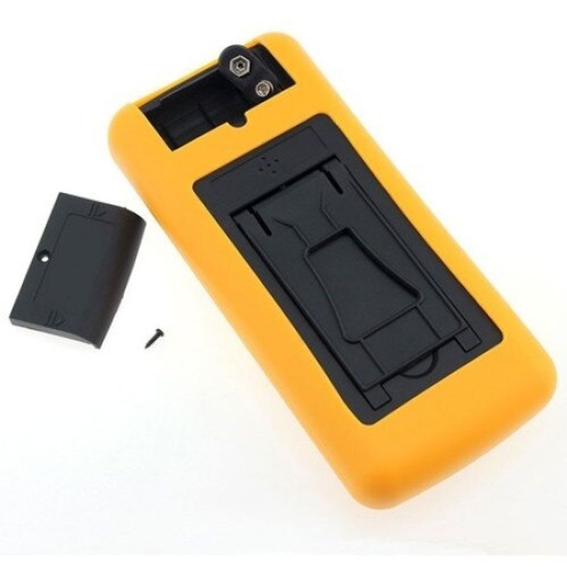 Casa si Gradina - Electrice - Accesorii electrice - Aparate de masura si control - Multimetru Digital cu carcasa antisoc, cu 2 sonde de testare, Galben-Portocaliu, Galben/Negru - Infinity.ro
