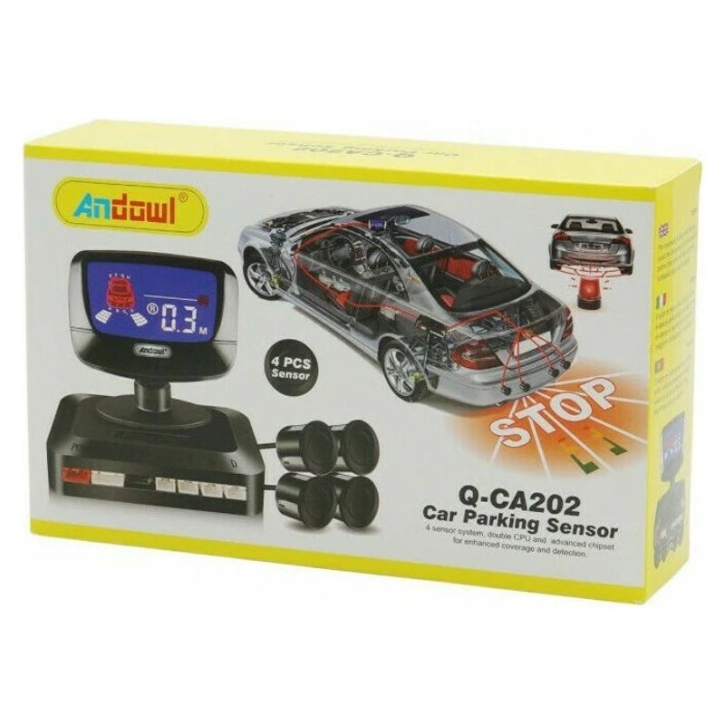 Auto si Moto - Electronice auto - Senzori de parcare - Sistem de parcare, LCD, CPU dublu, 4 senzori de parcare - Infinity.ro