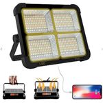 Casa si Gradina - Corpuri si surse de iluminat - Iluminat comercial si industrial - Proiectoare si lampi de lucru - Proiector Patrat cu incarcare solara 336 Led 100W 16500mAh 10000 LM - Infinity.ro