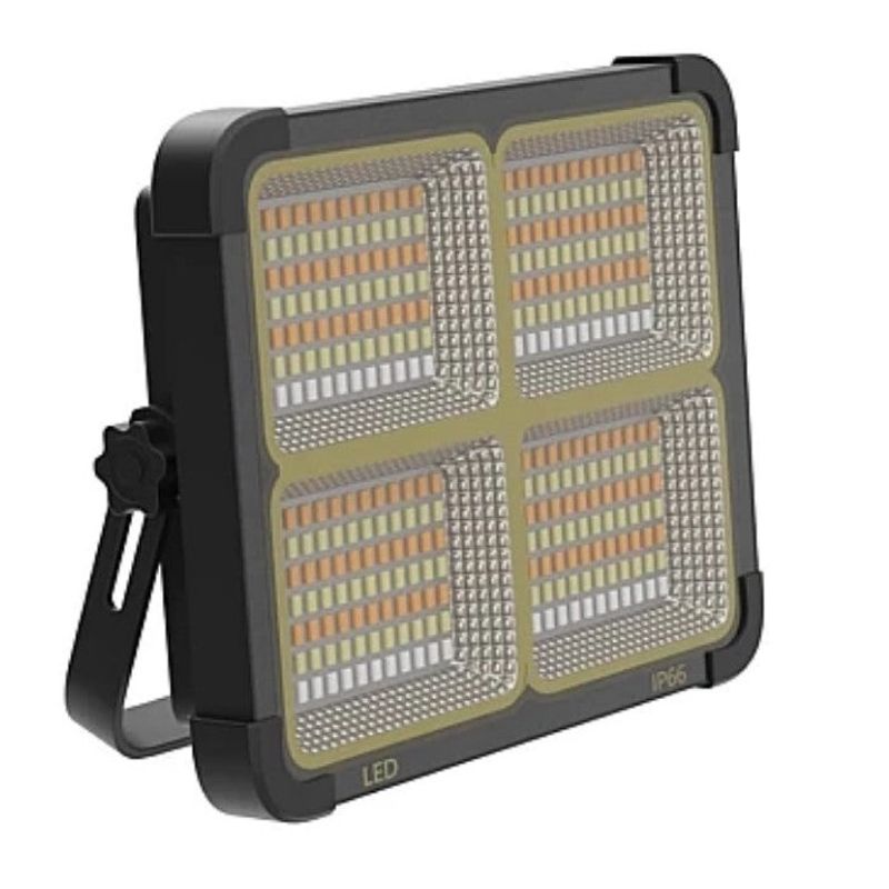 Casa si Gradina - Corpuri si surse de iluminat - Iluminat comercial si industrial - Proiectoare si lampi de lucru - Proiector Patrat cu incarcare solara 336 Led 100W 16500mAh 10000 LM - Infinity.ro