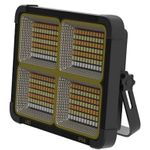 Casa si Gradina - Corpuri si surse de iluminat - Iluminat comercial si industrial - Proiectoare si lampi de lucru - Proiector Patrat cu incarcare solara 336 Led 100W 16500mAh 10000 LM - Infinity.ro