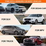 Auto si Moto - Reparatii si depanare - Sisteme de diagnoza - Senzori presiune si temperatura anvelope, cu alarma, incarcare solara, afisaj LCD, alarma, negru - Infinity.ro