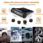 Auto si Moto - Reparatii si depanare - Sisteme de diagnoza - Senzori presiune si temperatura anvelope, cu alarma, incarcare solara, afisaj LCD, alarma, negru - Infinity.ro