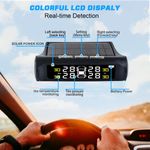Auto si Moto - Reparatii si depanare - Sisteme de diagnoza - Senzori presiune si temperatura anvelope, cu alarma, incarcare solara, afisaj LCD, alarma, negru - Infinity.ro