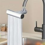 Casa si Gradina - Sanitare - Lavoar baie si accesorii - Accesorii baterii sanitare - Extensie robinet 3 in 1, 360°, 3 moduri de functionare, cupru, argintiu - Infinity.ro